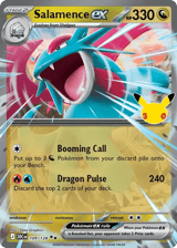 Salamence ex Double Rare 30th Celebration