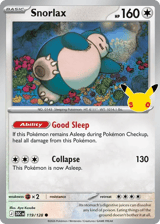 Snorlax Common 30th Celebration
