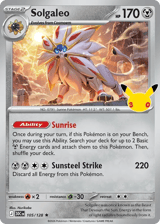 Solgaleo Rare 30th Celebration
