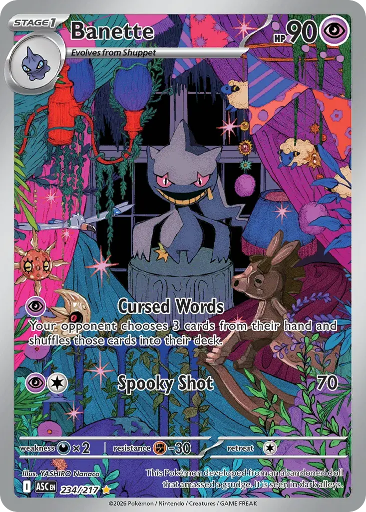 Banette Ascended Heroes Pokemon card