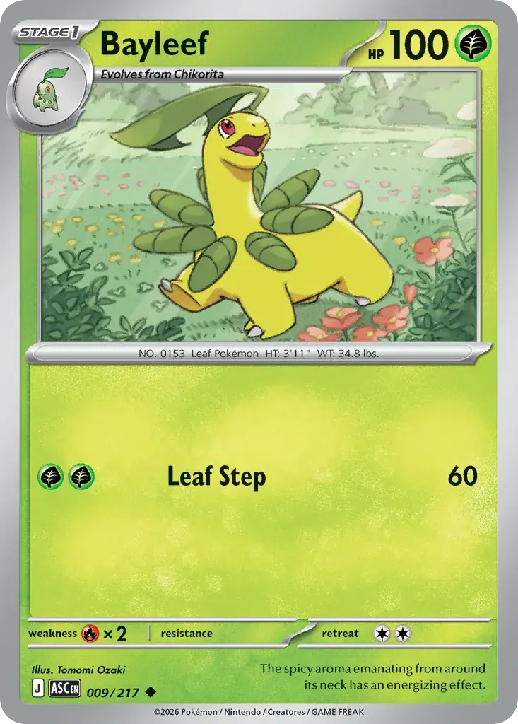Bayleef Ascended Heroes Pokemon card