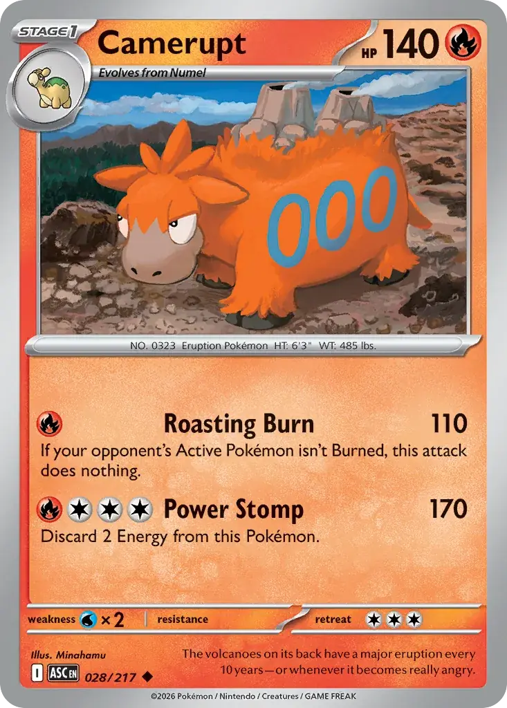 Camerupt Ascended Heroes Pokemon card