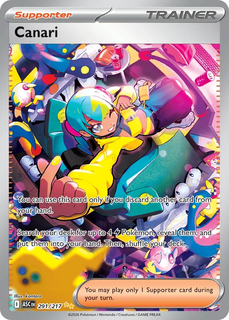 Canari Ascended Heroes Pokemon card