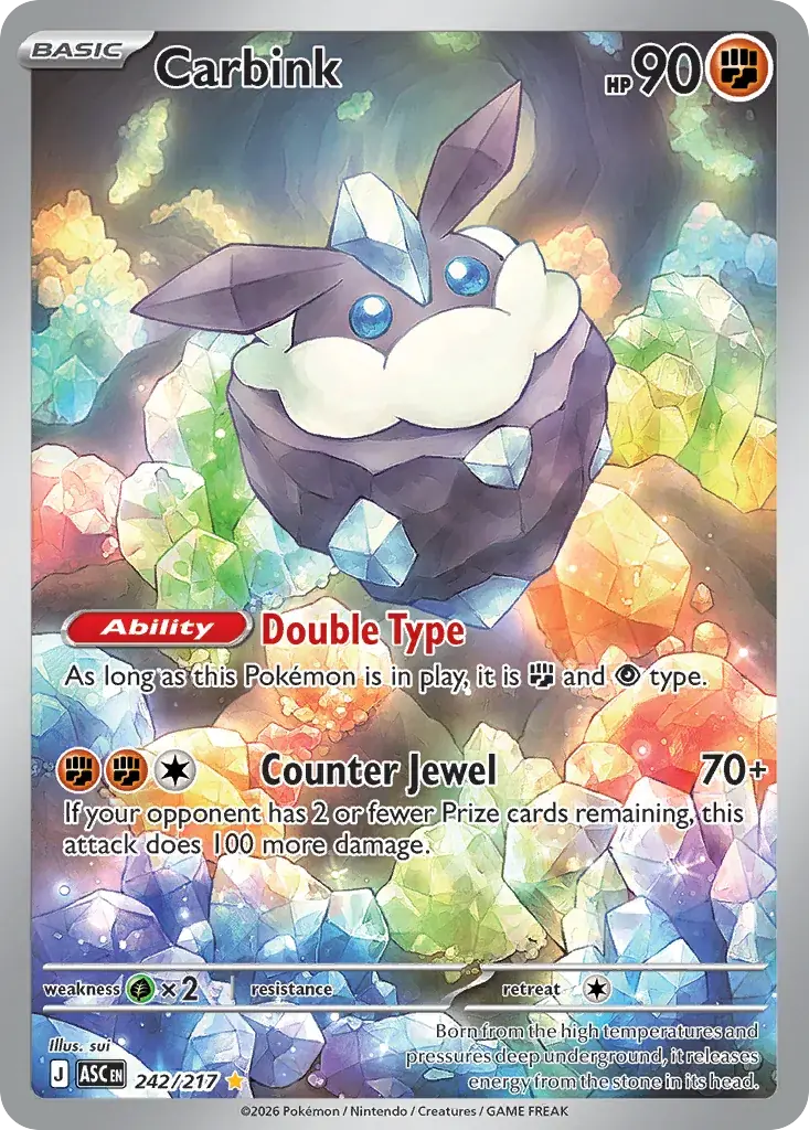 Carbink Ascended Heroes Pokemon card