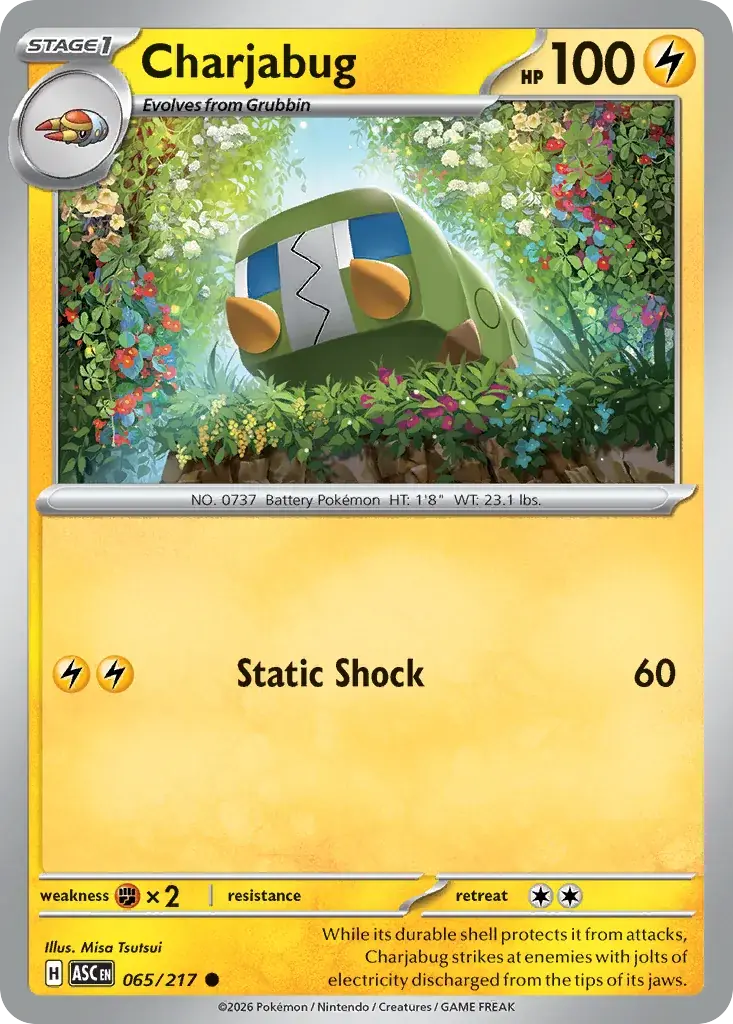 Charjabug Ascended Heroes Pokemon card