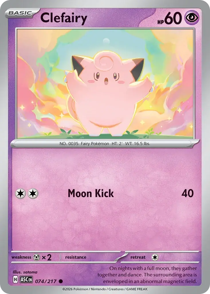 Clefairy Ascended Heroes Pokemon card