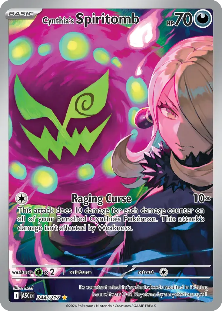 Cynthia's Spiritomb Ascended Heroes Pokemon card