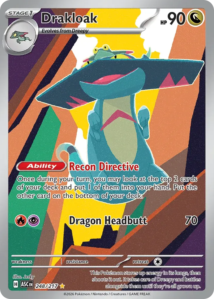 Drakloak Ascended Heroes Pokemon card