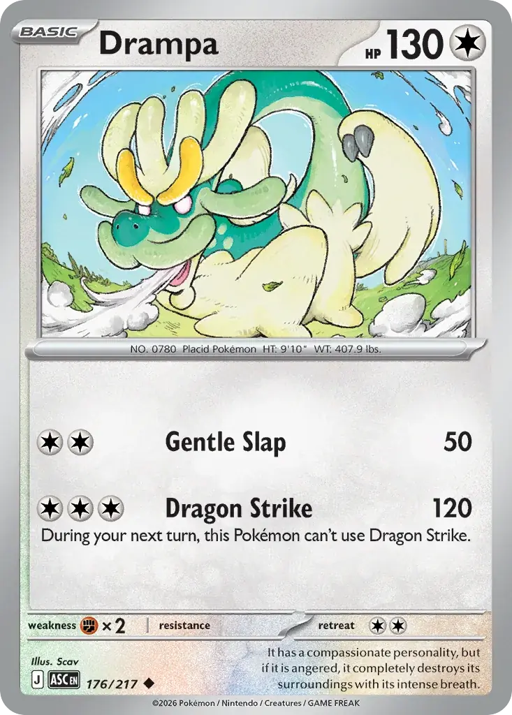 Drampa Ascended Heroes Pokemon card