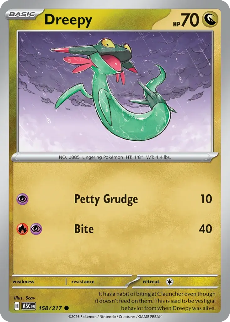 Dreepy Ascended Heroes Pokemon card