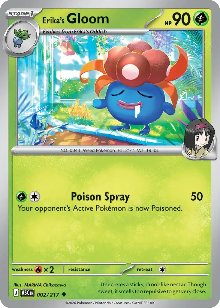 Erika's Gloom Ascended Heroes Pokemon card