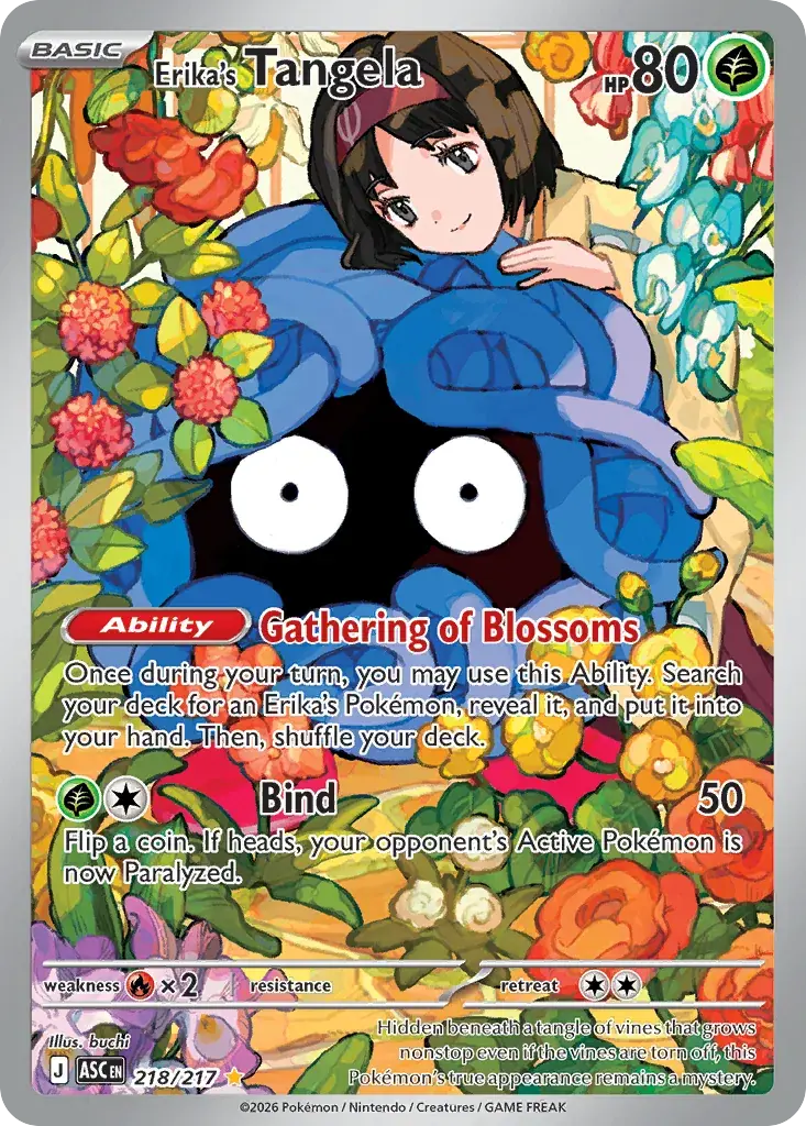 Erika's Tangela Ascended Heroes Pokemon card
