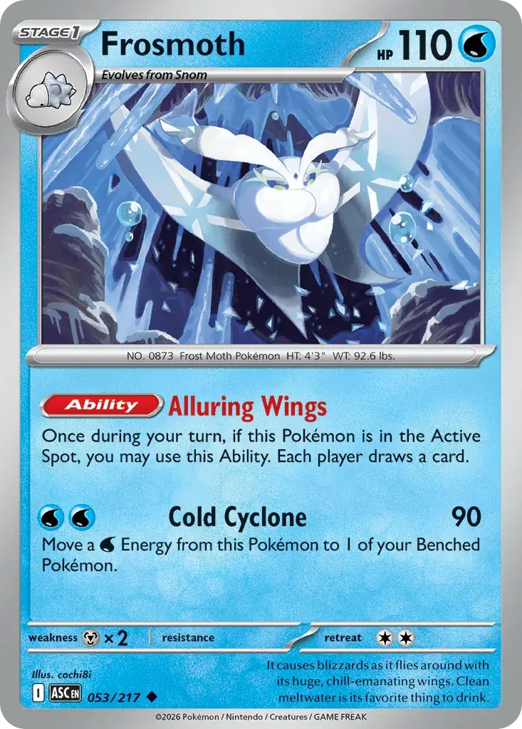 Frosmoth Ascended Heroes Pokemon card