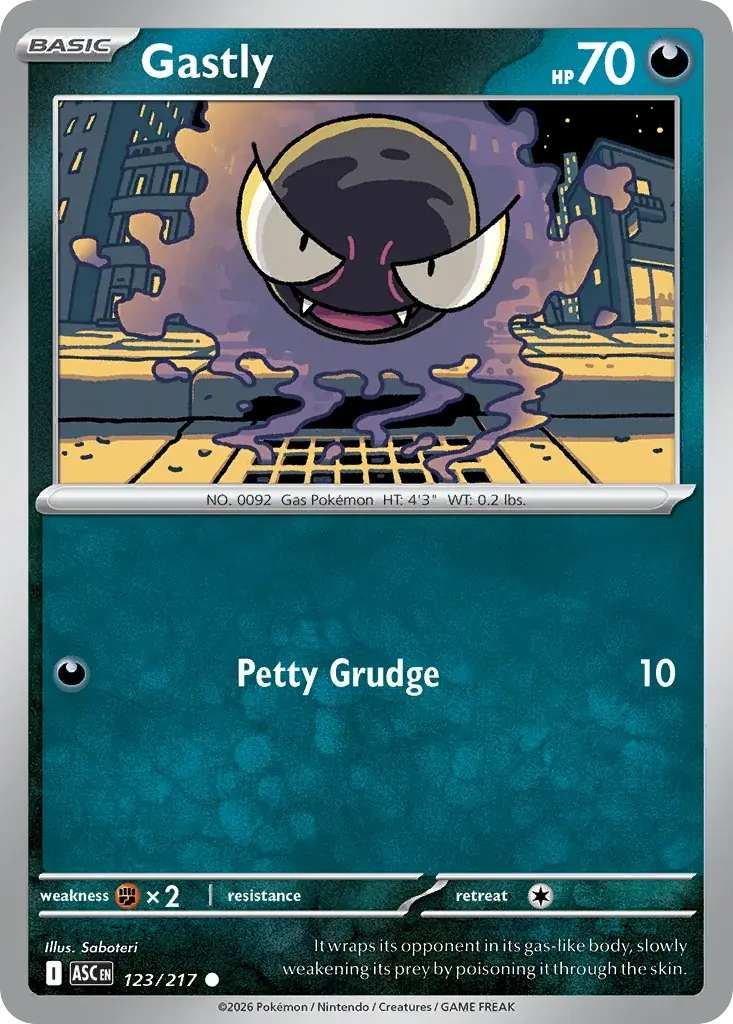 Gastly Ascended Heroes Pokemon card