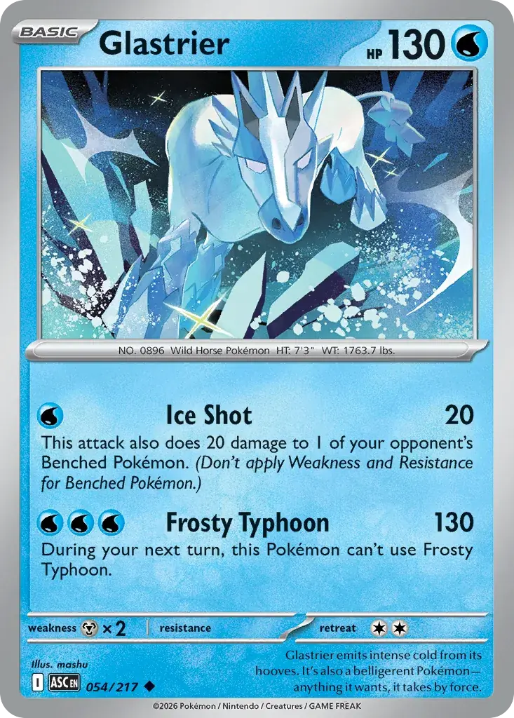 Glastrier Ascended Heroes Pokemon card