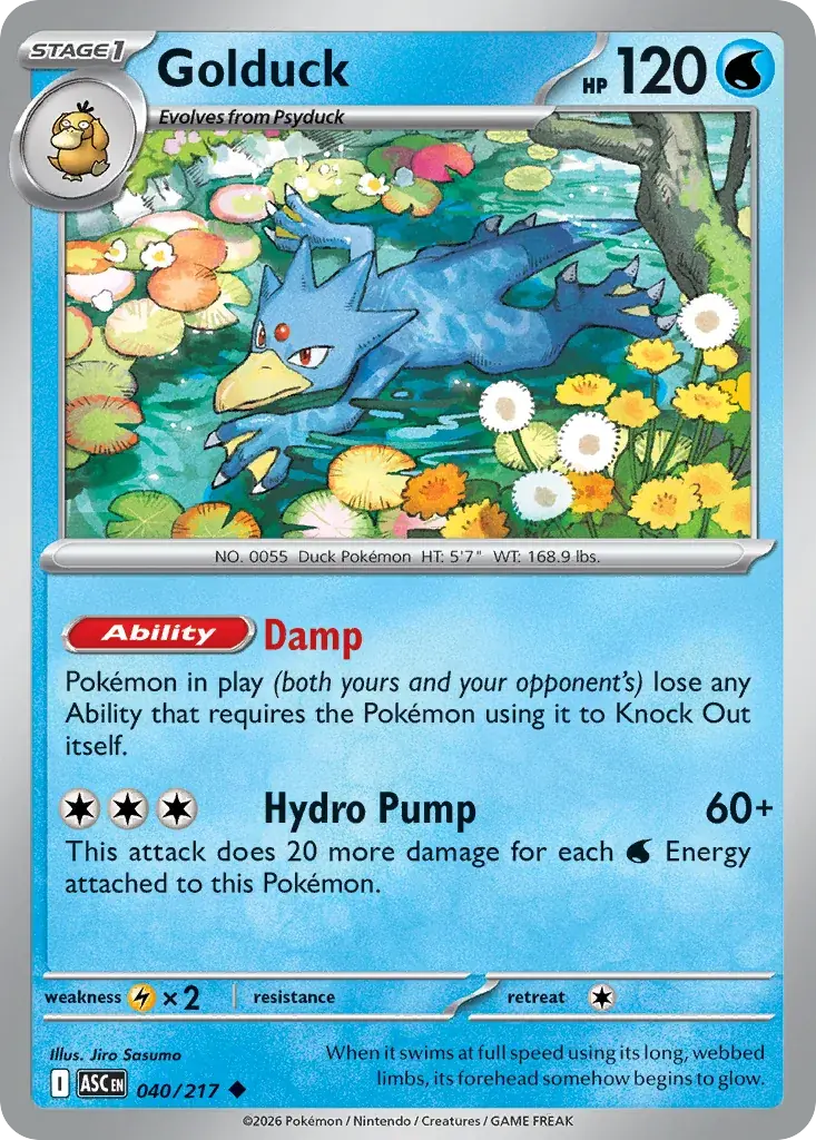 Golduck Ascended Heroes Pokemon card