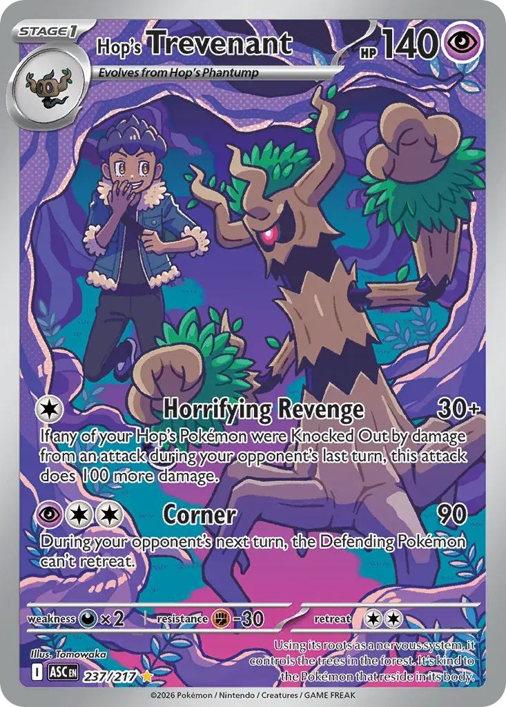 Hop's Trevenant Ascended Heroes Pokemon card