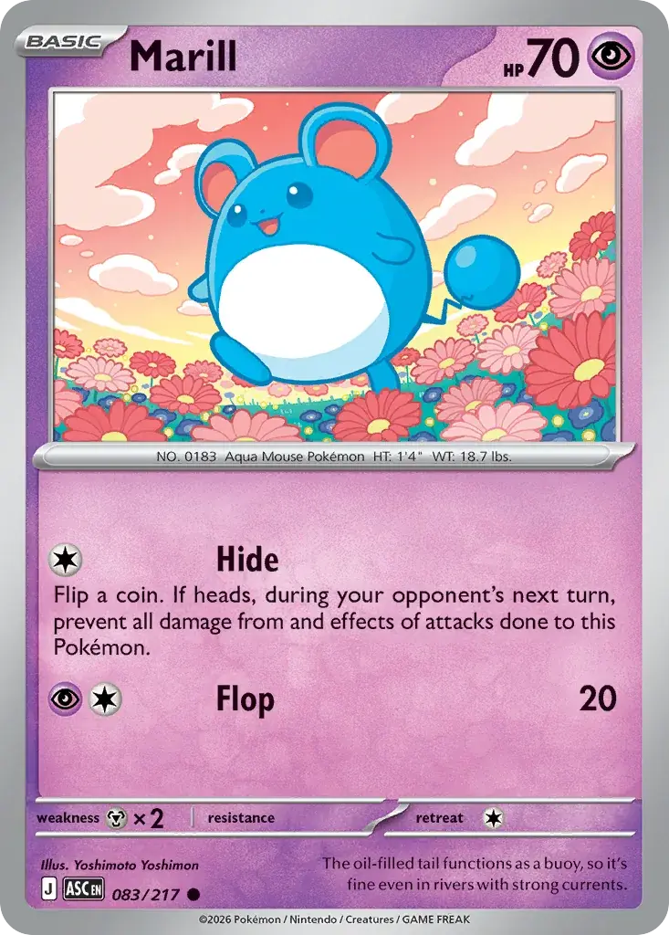 Marill Ascended Heroes Pokemon card