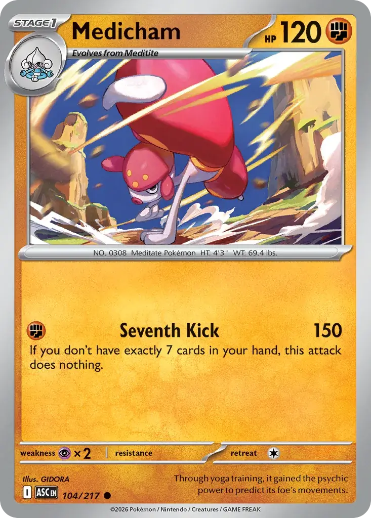 Medicham Ascended Heroes Pokemon card