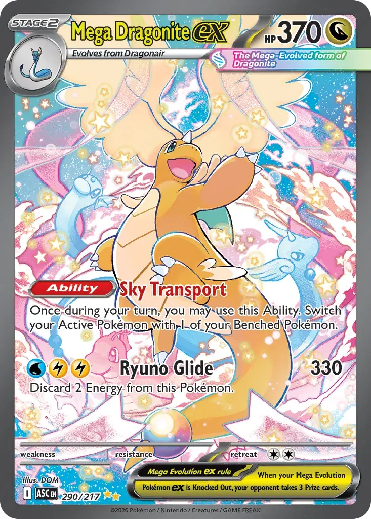 Mega Dragonite ex Ascended Heroes Pokemon card