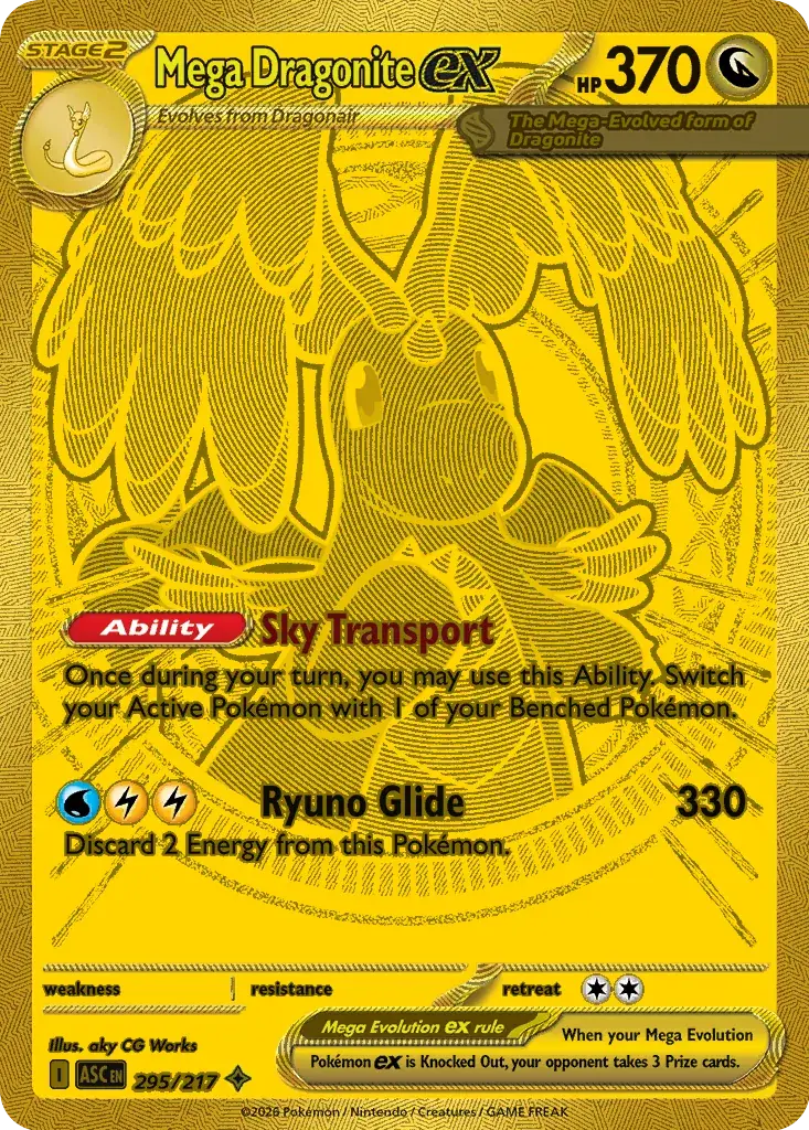 Mega Dragonite ex Ascended Heroes Pokemon card