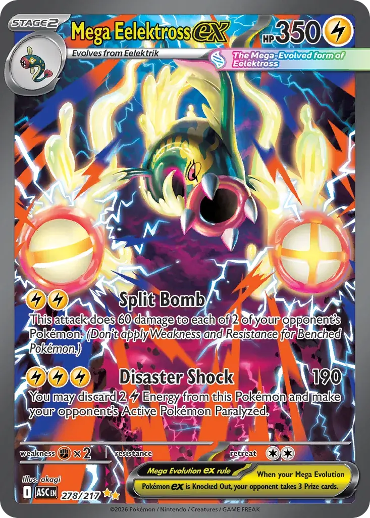 Mega Eelektross ex Ascended Heroes Pokemon card