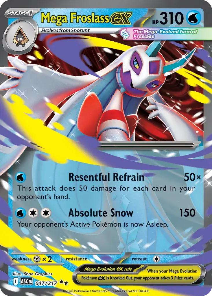 Mega Froslass ex Ascended Heroes Pokemon card