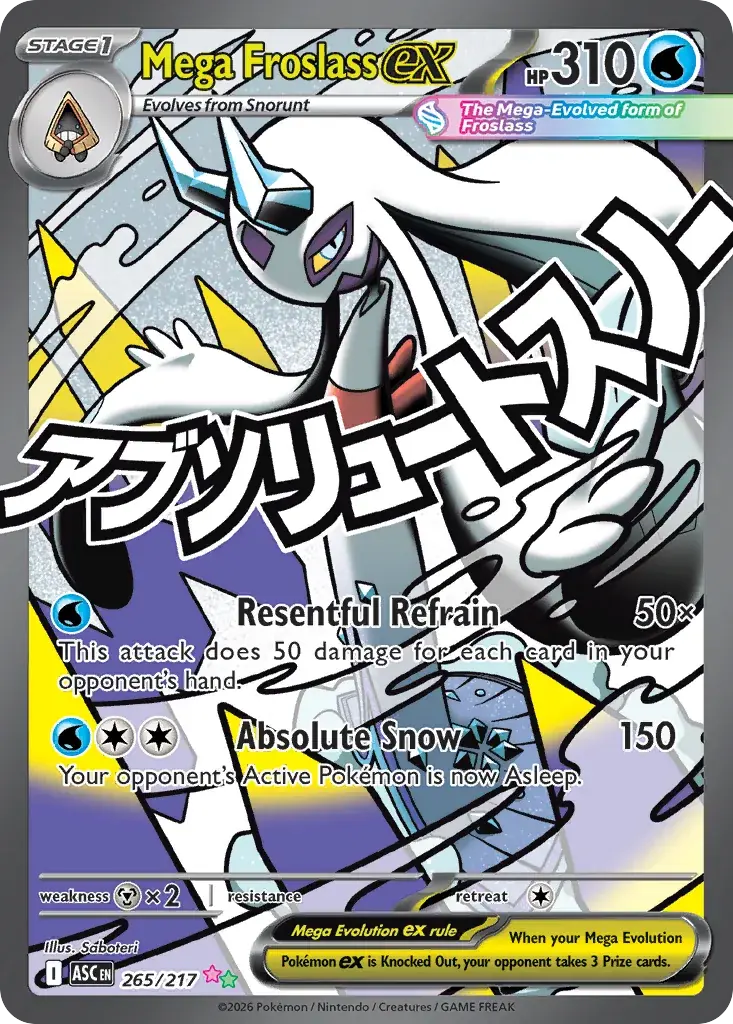 Mega Froslass ex Ascended Heroes Pokemon card