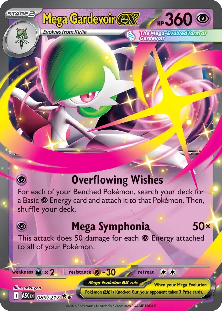 Mega Gardevoir ex Ascended Heroes Pokemon card