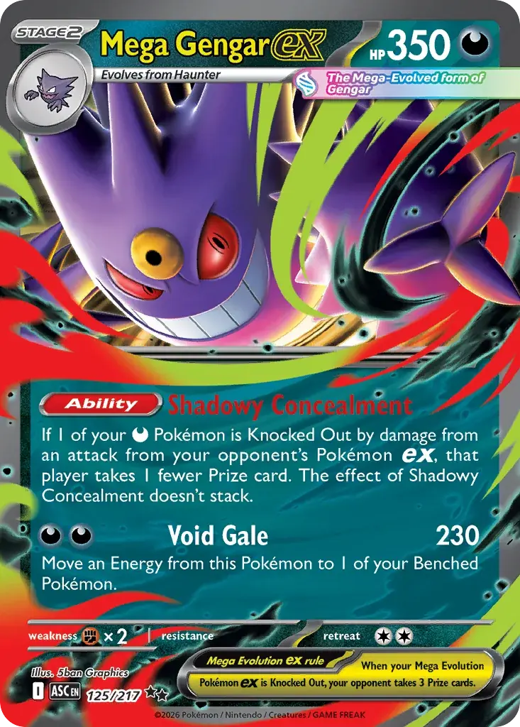 Mega Gengar ex Ascended Heroes Pokemon card
