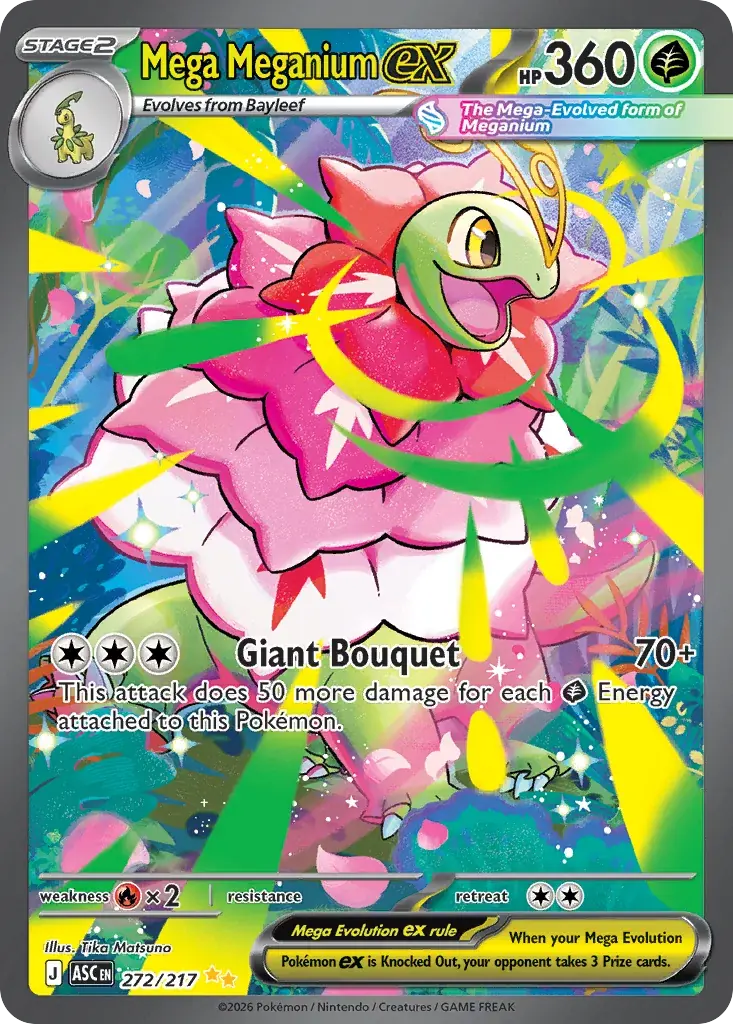 Mega Meganium ex Ascended Heroes Pokemon card