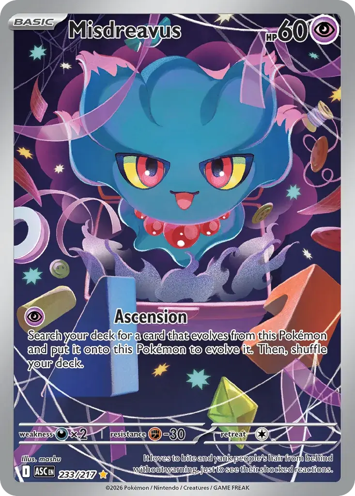 Misdreavus Ascended Heroes Pokemon card