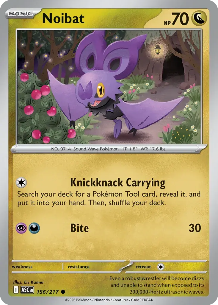 Noibat Ascended Heroes Pokemon card