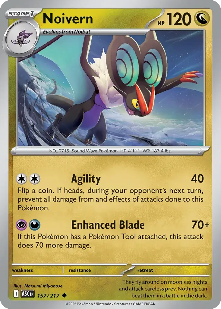 Noivern Ascended Heroes Pokemon card
