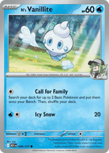 N's Vanillite Common Ascended Heroes