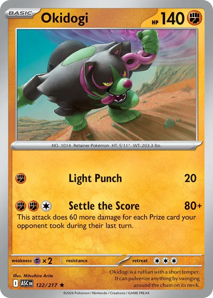 Okidogi Ascended Heroes Pokemon card