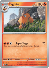 Pignite Ascended Heroes Pokemon card