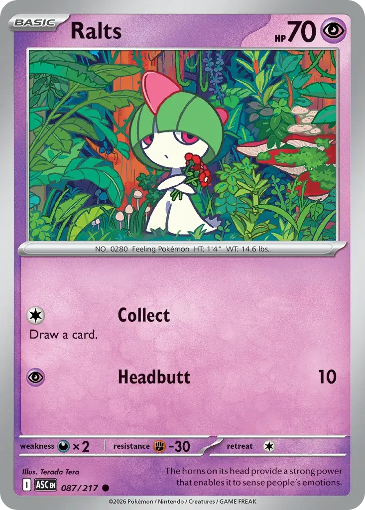 Ralts Ascended Heroes Pokemon card