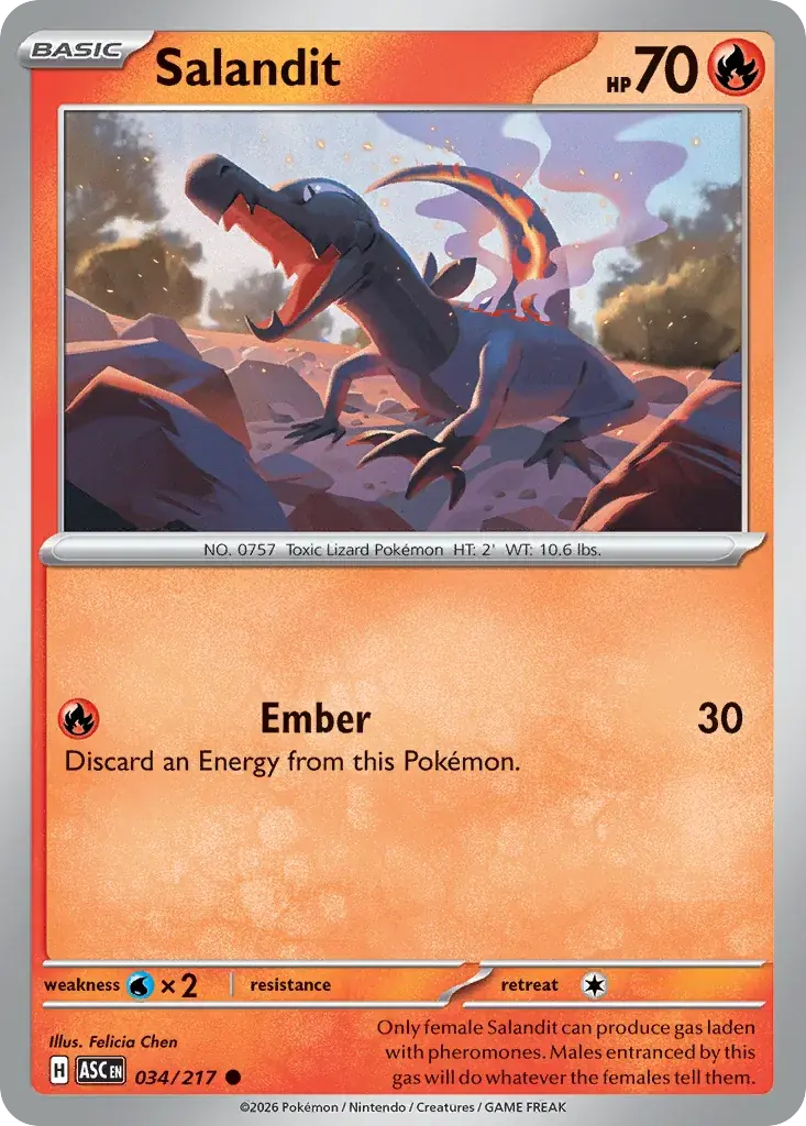 Salandit Ascended Heroes Pokemon card