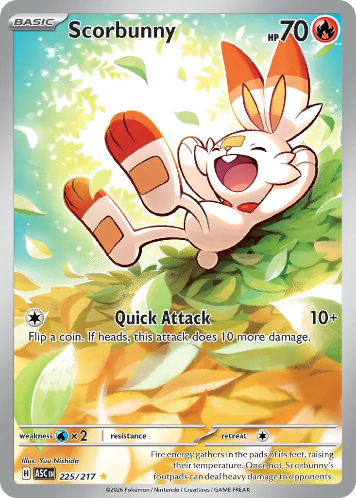 Scorbunny Ascended Heroes Pokemon card