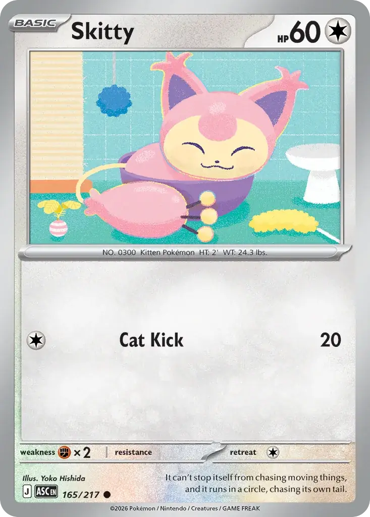 Skitty Ascended Heroes Pokemon card