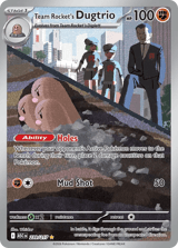 Team Rocket's Dugtrio Illustration Rare Ascended Heroes