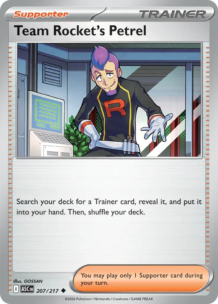 Team Rocket's Petrel Ascended Heroes Pokemon card