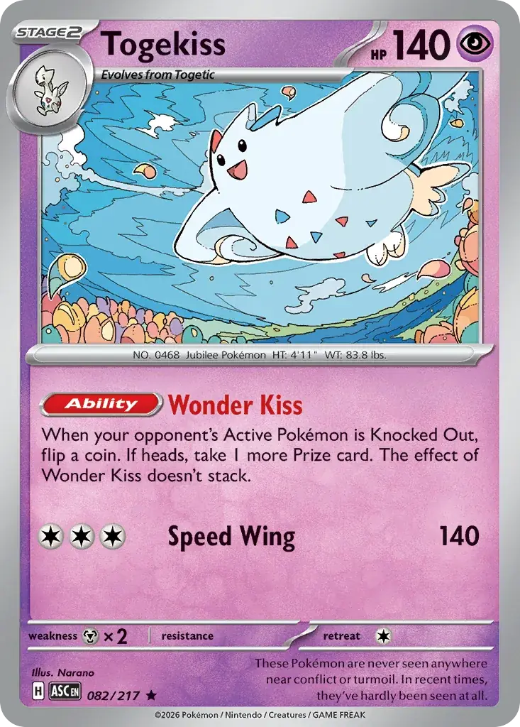 Togekiss Ascended Heroes Pokemon card