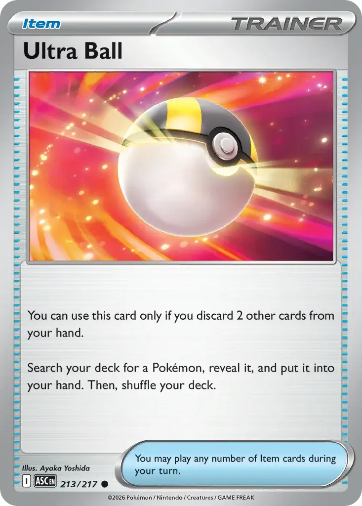 Ultra Ball Ascended Heroes Pokemon card