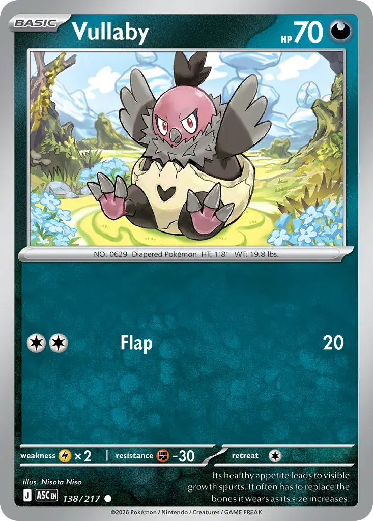 Vullaby Ascended Heroes Pokemon card