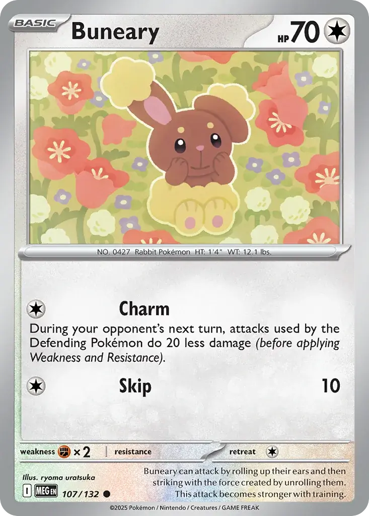 Buneary Mega Evolution Pokemon card