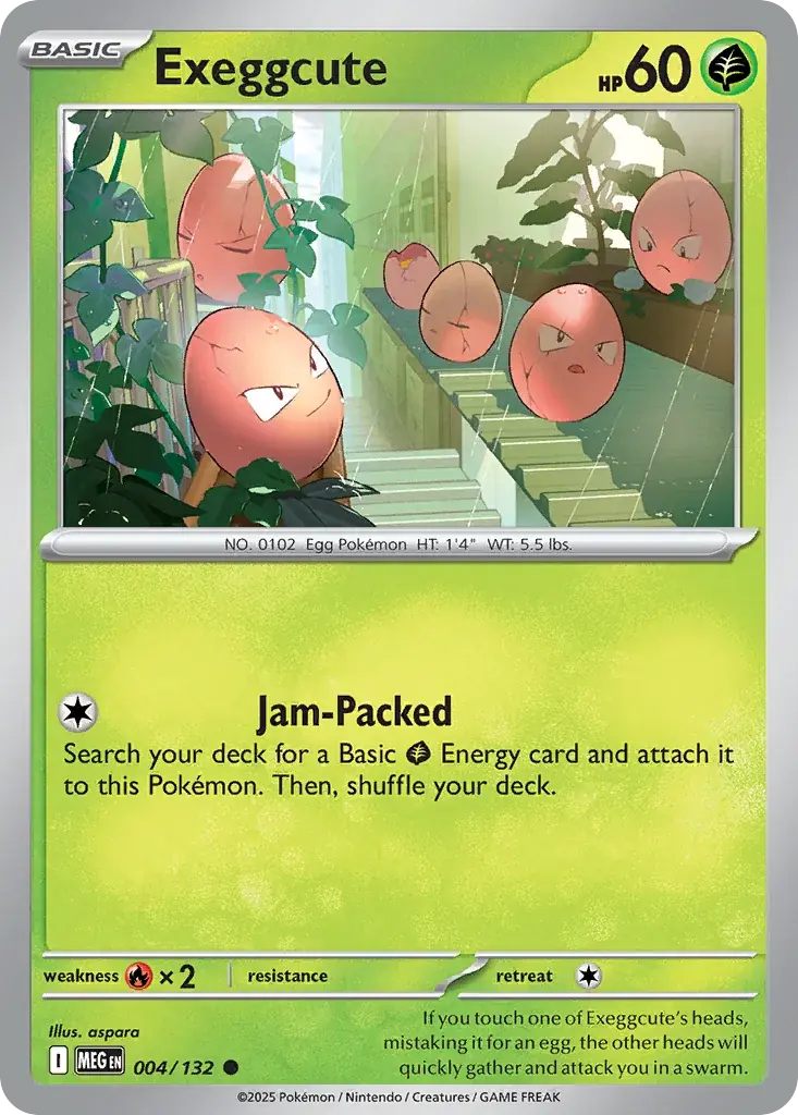 Exeggcute Mega Evolution Pokemon card