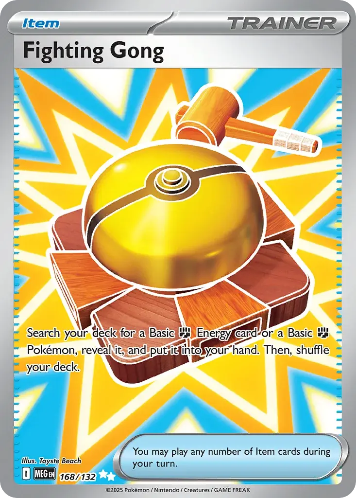 Fighting Gong Mega Evolution Pokemon card
