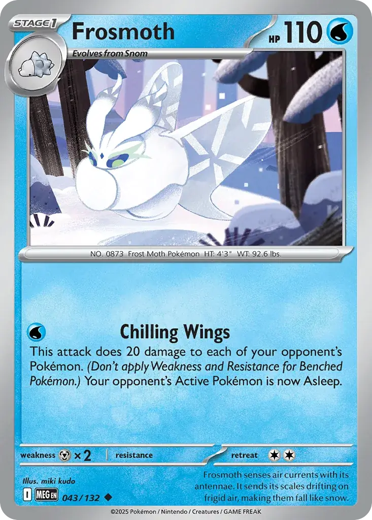 Frosmoth Mega Evolution Pokemon card